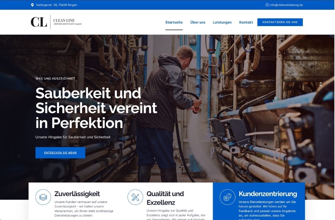 CL Dienstleistungen Website von Weboa